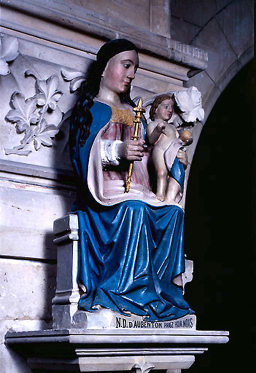 Statue (petite nature) : Vierge à l'Enfant dite Notre-Dame d'Aubenton