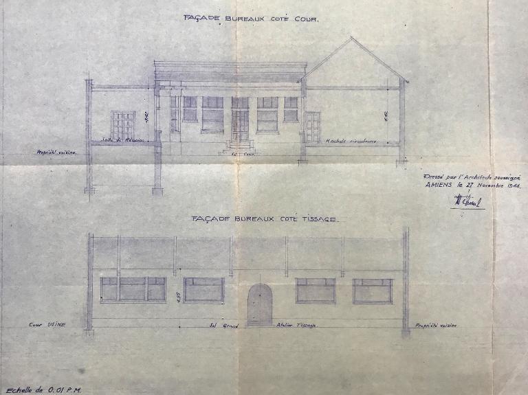 Ancienne usine de bonneterie Blais-Mousseron, puis Blais-Mousseron, L. Villeminot et Rondeau (B.V.R.)