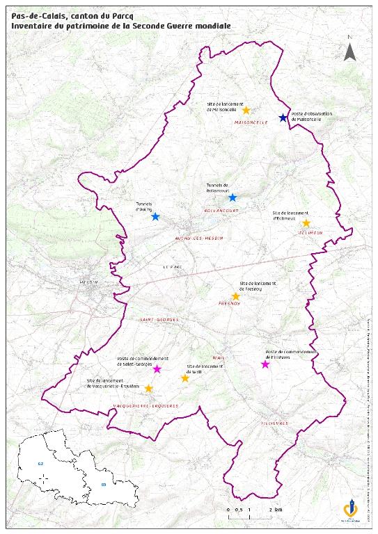 Ensemble de 13 galeries souterraines de stockage, dites tunnels de stockage de Rollancourt