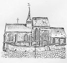 Ancienne église Saint-Georges de Noyon devenue abbaye Saint-Pierre et Saint-Paul, puis église paroissiale Sainte-Godeberthe (détruite)