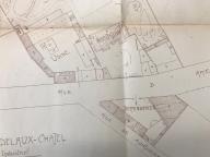 Plan de la propriété (vue de détail) figurant les parties détruites, 1919 (AD Somme ; 10R 1250).