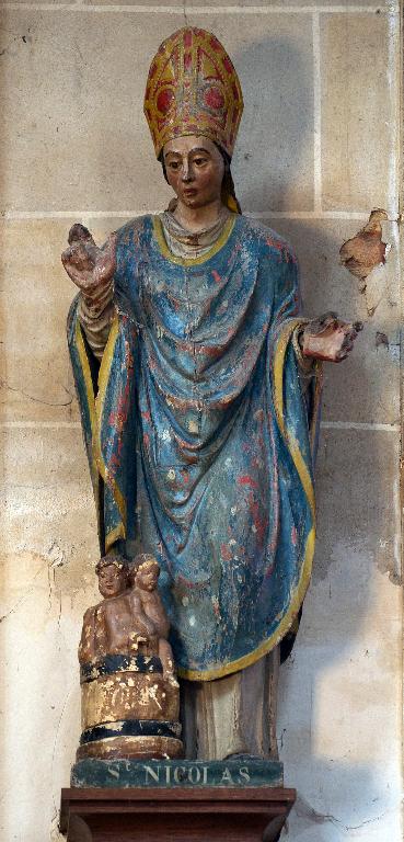 Statue (petite nature) : Saint Nicolas
