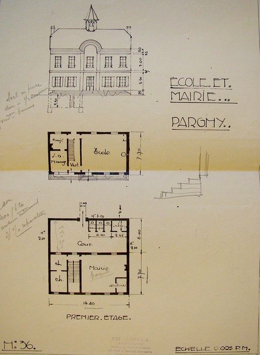 Mairie et ancienne école primaire de Pargny-Filain