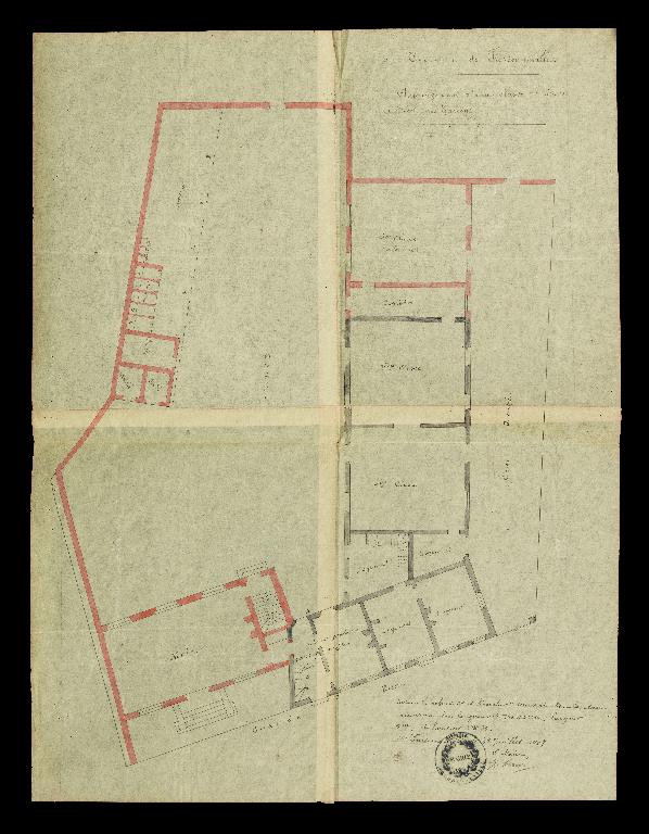 Ancienne école primaire de garçons et mairie du village de Fressenneville, actuellement mairie et bibliothèque