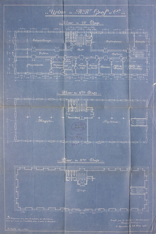 Ancien tissage de guipure Jamart-Payen, Hugues fils et Cie, broderie et dentelle mécaniques Graf, Manufacture Saint-Quentinoise de Broderies et Dentelles, confection de la Cotonnière de Saint-Quentin, puis confiserie La Vosgienne