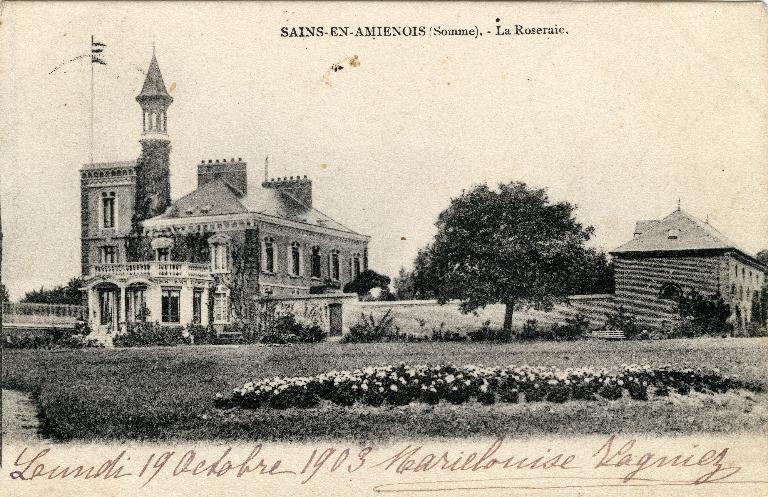 Ancienne gendarmerie de Sains, puis demeure, dite la Roseraie