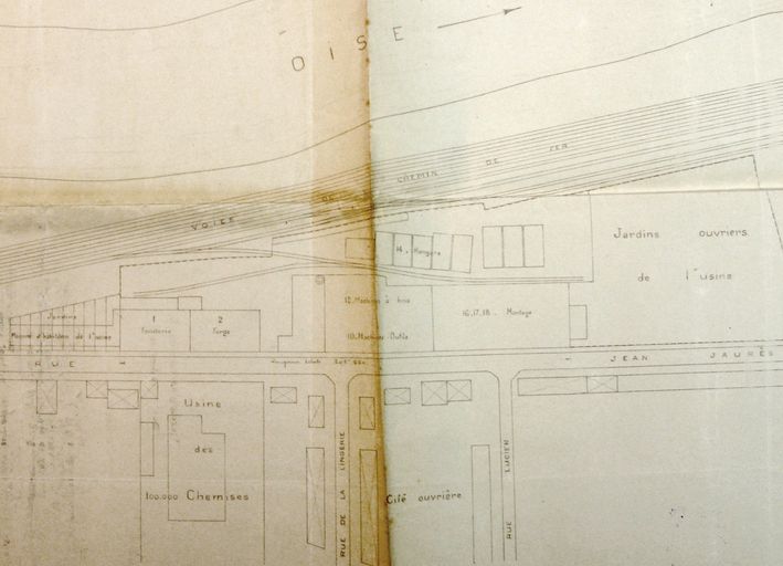 Ancienne usine de matériel ferroviaire Saxby et Farmer, puis usine de transformation des métaux ECRIM, devenue entreprise de transport