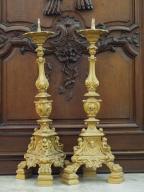 Ensemble de 2 chandeliers d'église