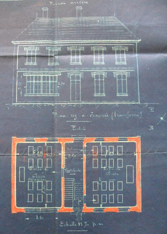 Ancienne école primaire mixte et mairie de Friaucourt (actuellement mairie)