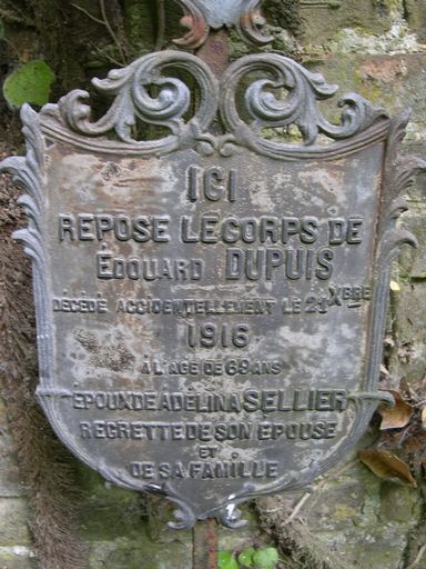 Tombeau (croix funéraire) Dupuis-Scellier