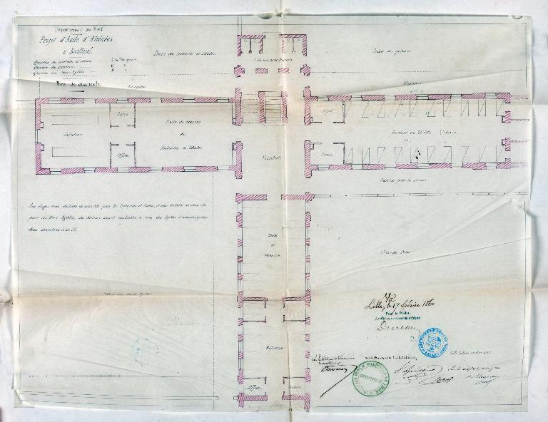 Ancien asile d'aliénés, puis hôpital psychiatrique, puis centre hospitalier spécialisé (CHS), dit établissement public de santé mentale des Flandres