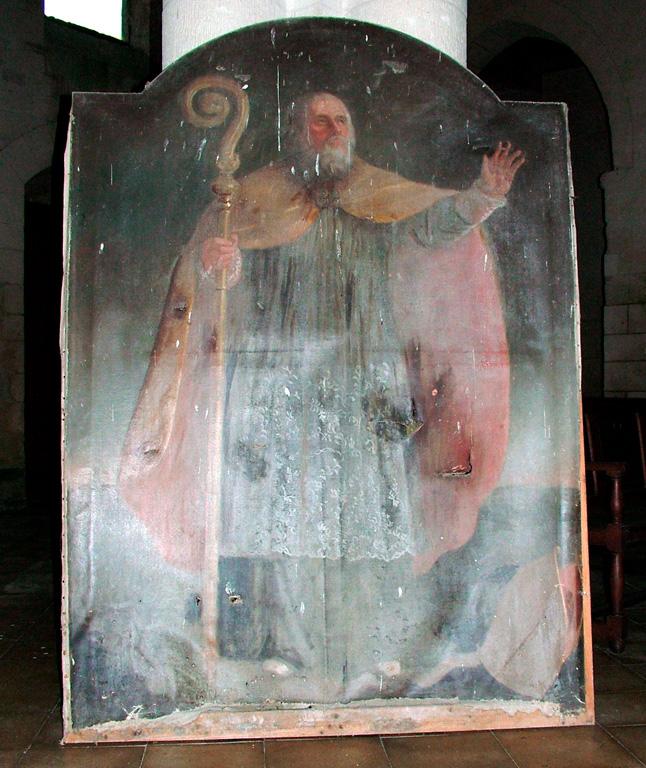 Tableau d'autel : Saint évêque