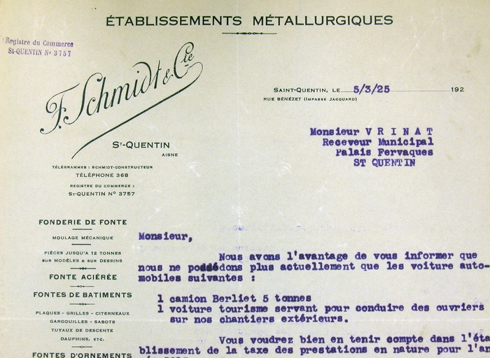 Ancienne usine de construction mécanique et métallique F. Schmidt et Cie, puis Etablissements Métallurgiques Boyer (vestiges)