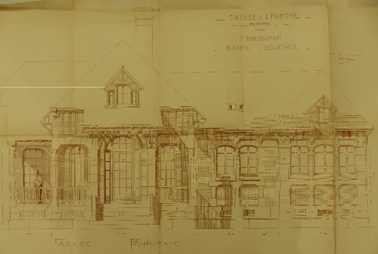 Anciens bains-douches de la Caisse d'Epargne de Péronne (détruit)