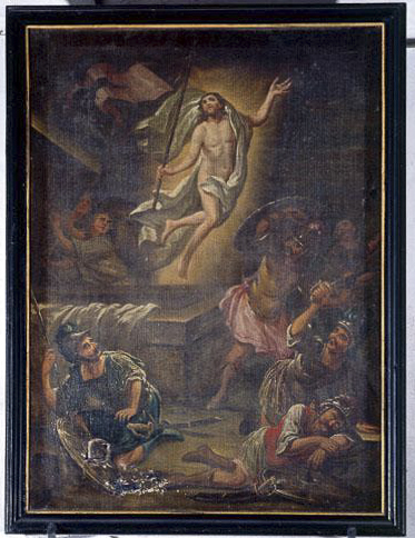 Deux tableaux (en pendant) : Résurrection du Christ et Pentecôte