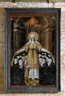 Tableau : sainte Anne protégeant les nonnes du prieuré de Longpré
