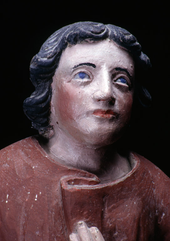 Ensemble de deux statuettes : saint Vinoc, saint Julien