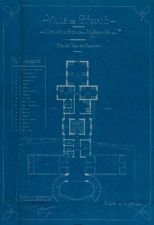 Hôpital, hospice, puis maternité, pouponnière et crèche, actuellement centre hospitalier