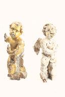 Statuettes d'angelots en pendant