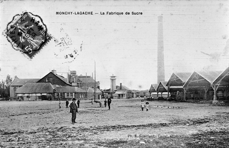 Ancienne sucrerie de betteraves de Monchy-Lagache, puis râperie de betteraves de la Compagnie Nouvelle des Sucreries Réunies (C.N.S.R.), devenue usine de matières plastiques Mitry