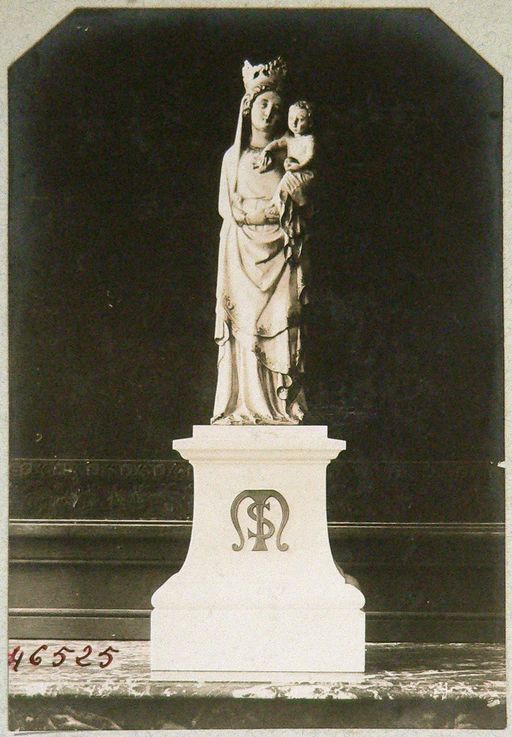 Statuette (disparue) : Vierge à l'Enfant, dite Vierge à l'Oiseau