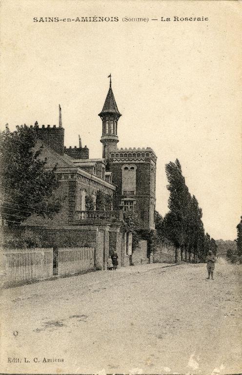 Ancienne gendarmerie de Sains, puis demeure, dite la Roseraie