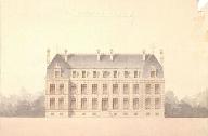 Elévation de la façade de la propriété de M. Henri Saint, dressé par Delefortrie, [s.d.]  (AD Somme ; 13 Fi 61).