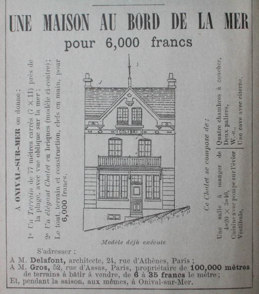 Les maisons et les immeubles de l'agglomération balnéaire d'Ault