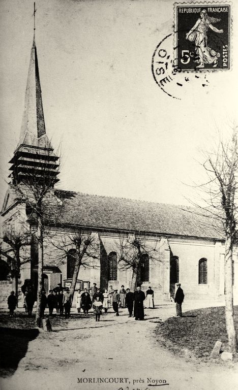 Ancienne église Saint-Nicolas de Morlincourt, devenue église paroissiale et cimetière Saint-Etienne