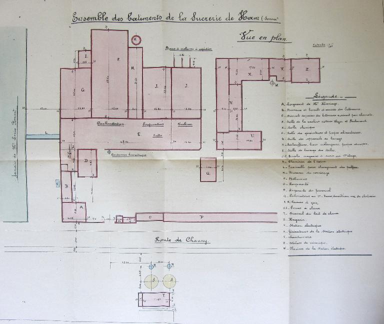 Ancienne sucrerie Bernot, puis Société Industrielle et Agricole de la Somme (SIAS), devenue usine de produits chimiques SICAC, puis Evonik-REXIM