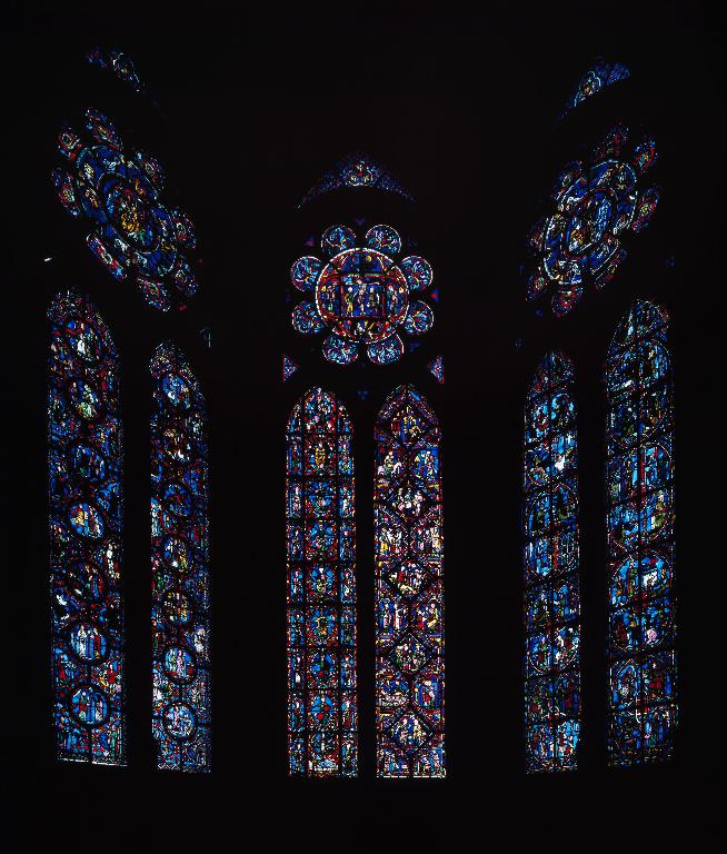 Ensemble des verrières de la chapelle axiale