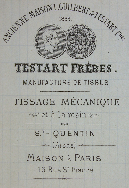 Ancien tissage de laine Testart Frères, puis Taine, Guillot et Cie, usine de cycles Motobécane, usine de la Société Européenne d'Ourdinage Textile (SEOT), puis de la Lainière de Picardie