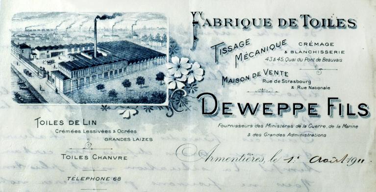 Tissage Deweppe et Faucheur, puis Deweppe et Fils (détruit)