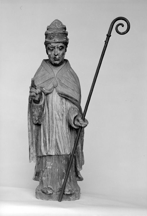 Statue (statuette) : saint Clément