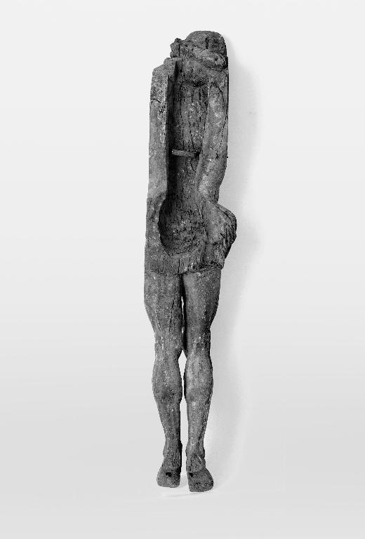 Élément d'une croix (statue) : Christ en croix