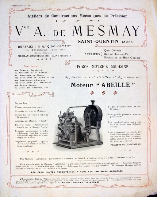 Ancienne usine de construction mécanique de Mesmay, puis robinetterie et fonderie Maumaire Dubua et Cie