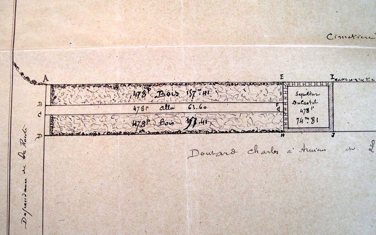 Enclos funéraire de la famille Ducastel-Lanquebien (ancien cimetière privé)