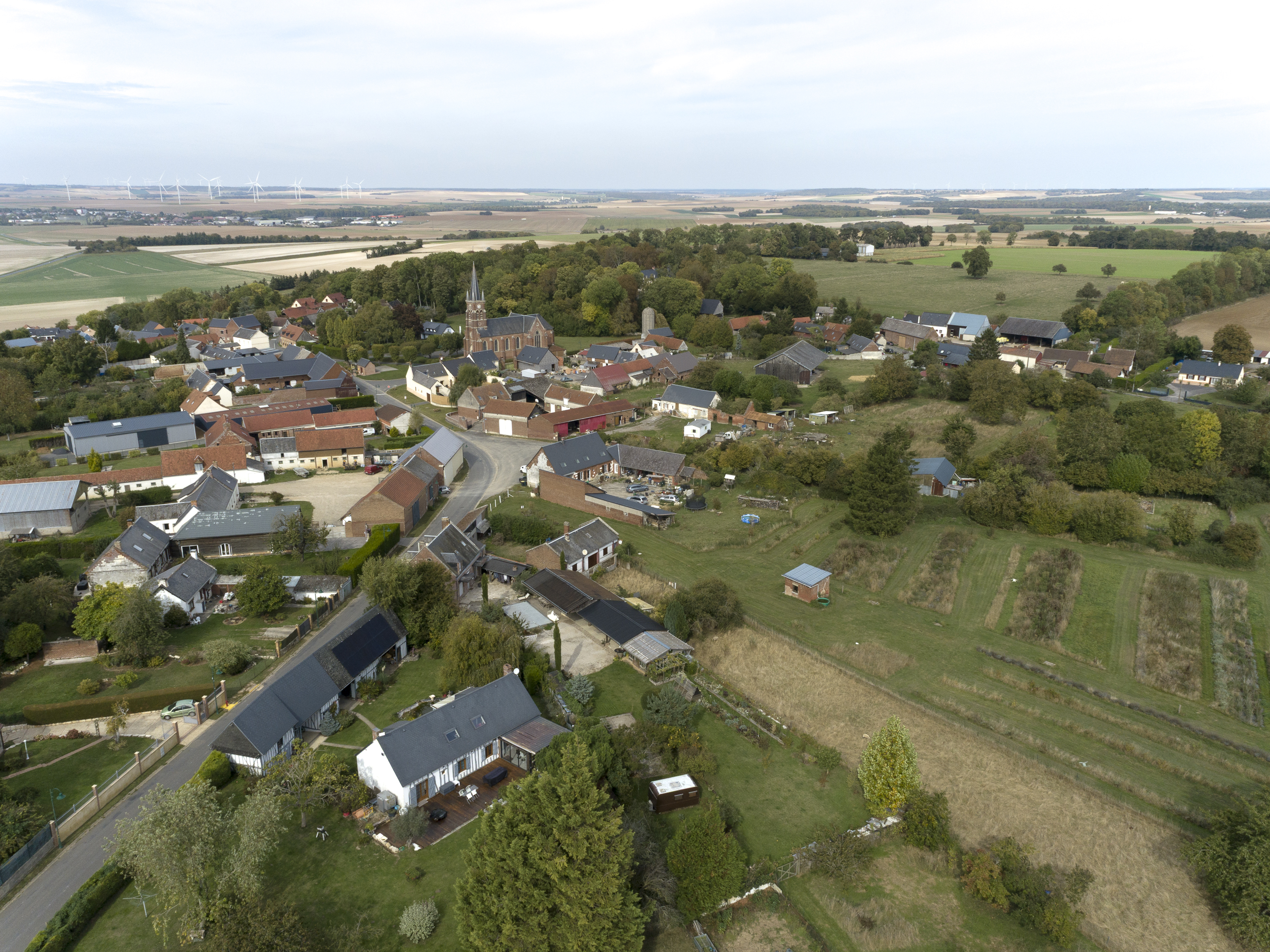 Le village de Beauvoir et les écarts de La Folie et Évauchaux