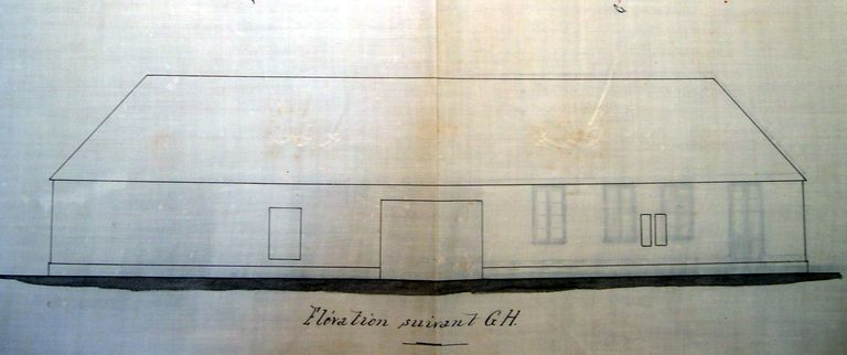 Ancienne ferme, puis mairie et école primaire communale de garçons de Bertangles, actuellement immeuble à logements