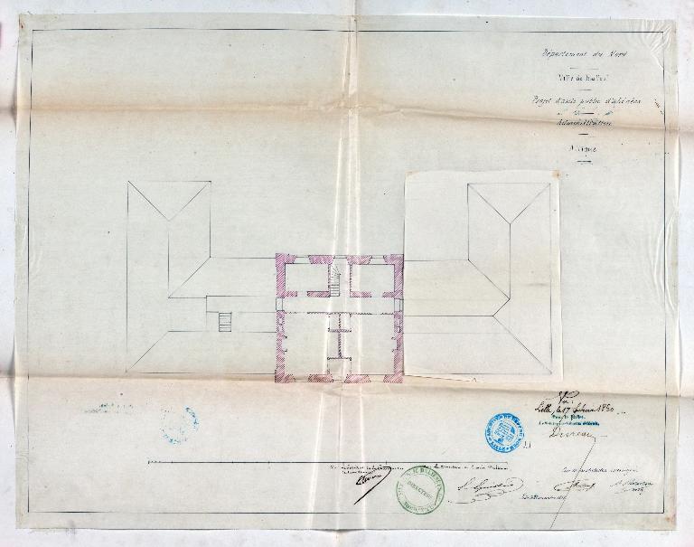 Ancien asile d'aliénés, puis hôpital psychiatrique, puis centre hospitalier spécialisé (CHS), dit établissement public de santé mentale des Flandres