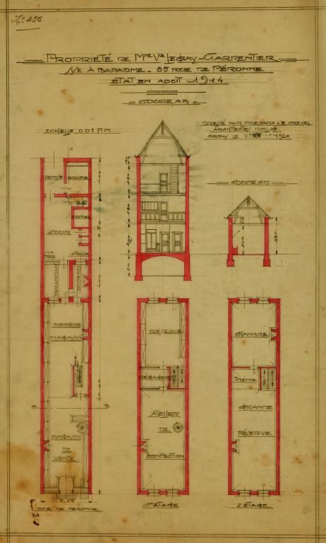 Maison à boutique, ancienne propriété de Mme Legay-Carpentier