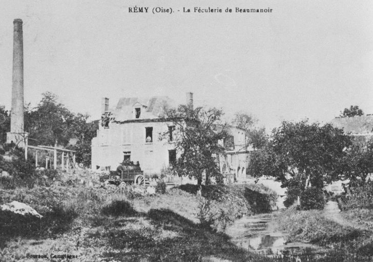 Ancienne ferme, dite Maison Bourdon, féculerie puis distillerie Bourdon, distillerie de Remy, puis usine d'engrais Moret et Cie