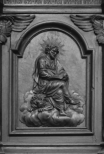 Quatre hauts-reliefs : les quatre évangélistes