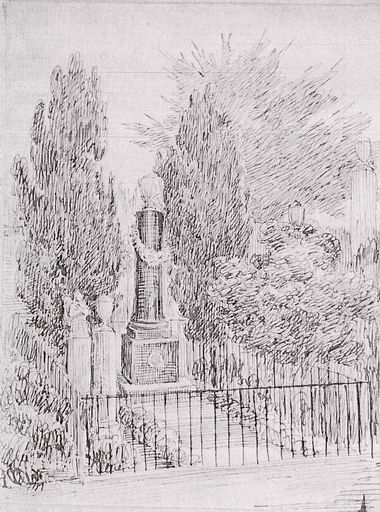 Tombeau (colonne funéraire) Pollet-Mallet (ancien enclos funéraire)