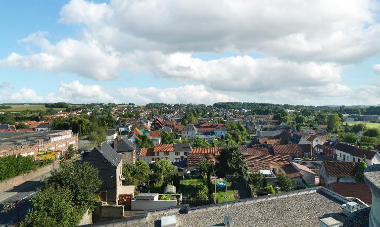 Vue panoramique de Flixecourt vers le sud.