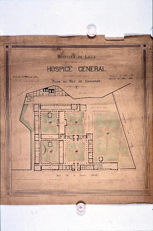 Ancien hôpital général de Lille, puis hospice dit hospice général (actuellement école de commerce)