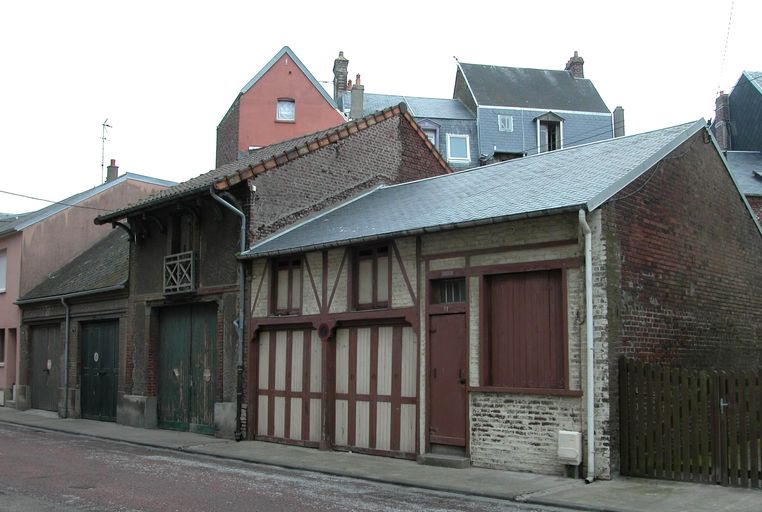 Les maisons et les immeubles de la station balnéaire de Mers-les-Bains