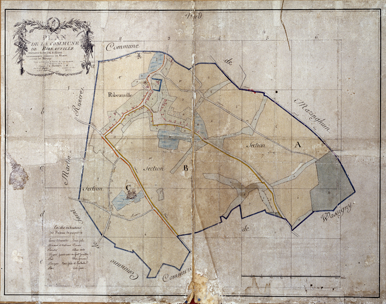 Le canton de Wassigny - Le territoire communal de Ribeauville