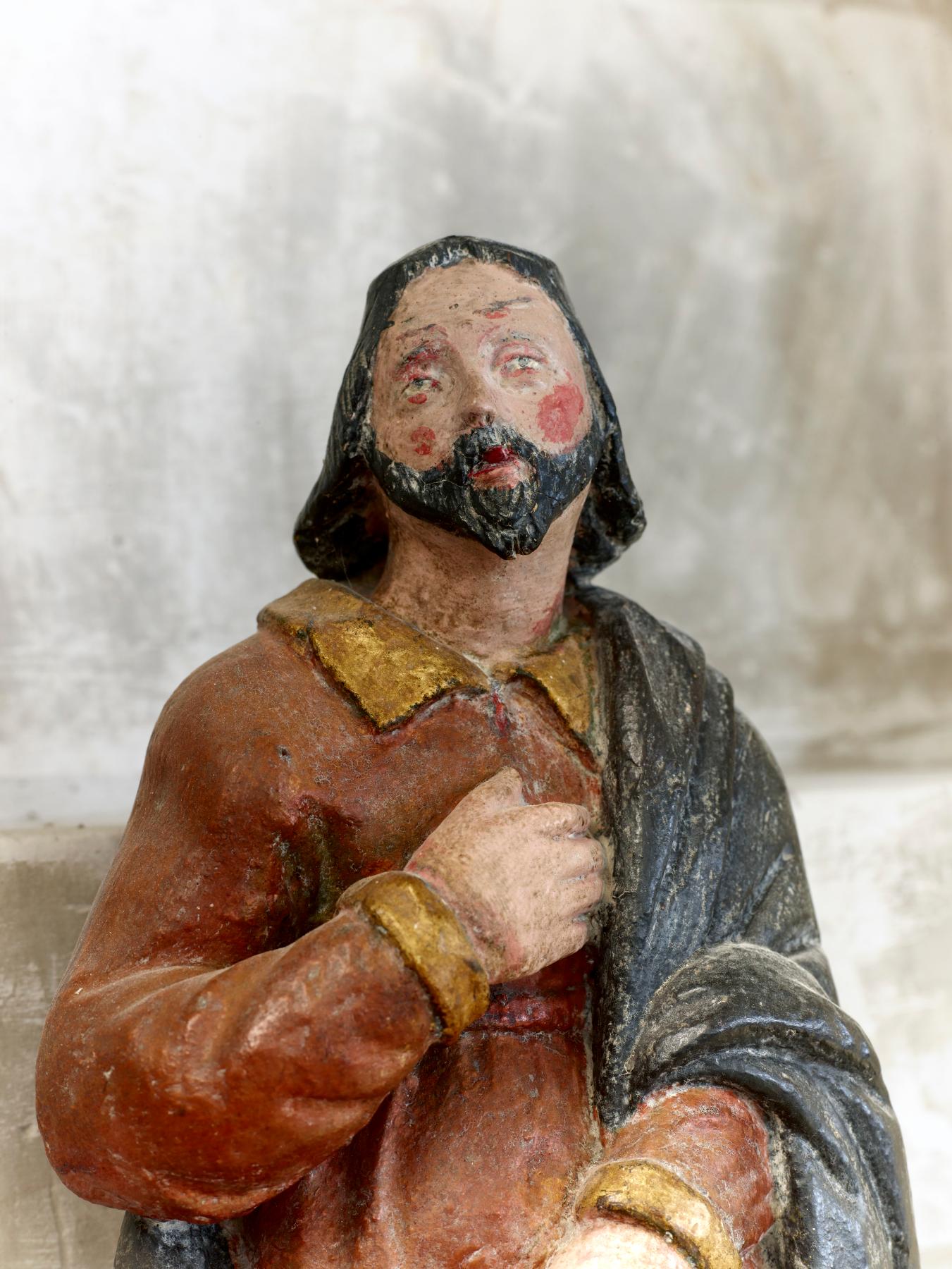 Statue (statuette) : saint Roch