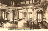 Le hall de la villa Normandy House, carte postale.
